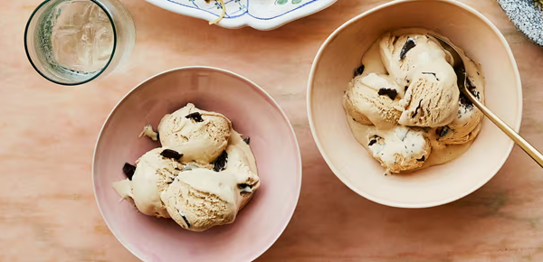 No-churn Vietnamese coffee choc ice-cream