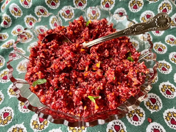No-cook cranberry-orange relish