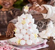 No-cook meringue Christmas tree