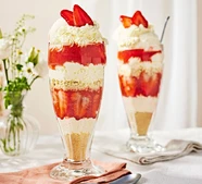 No-cook strawberry cheesecake sundaes