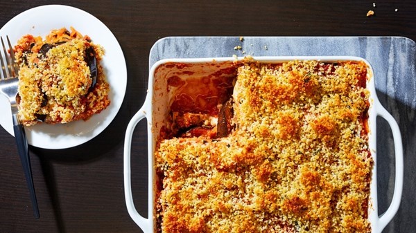 No-fry eggplant Parmesan