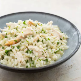 No-fuss risotto with chicken and herbs