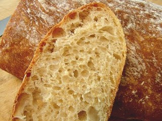 No-knead ciabatta