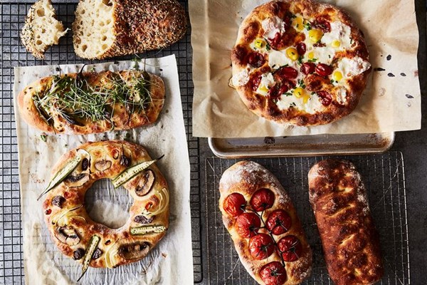 No-knead focaccia