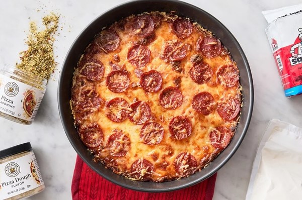 No-knead pan pizza 