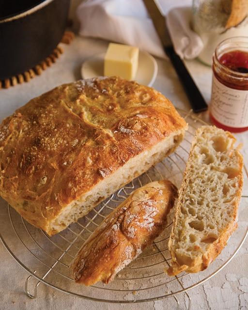 No-knead skillet bread
