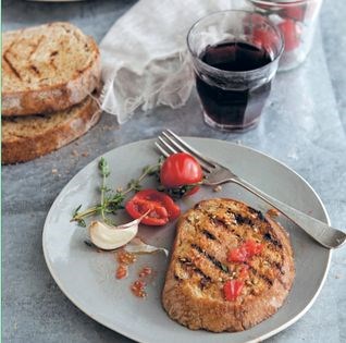 No-knead sourdough loaf