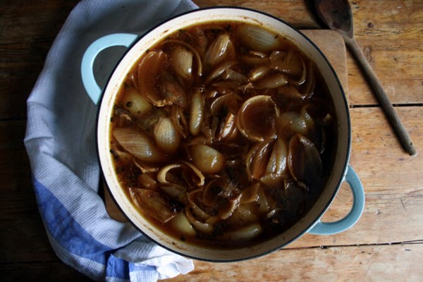 No tears French onion soup