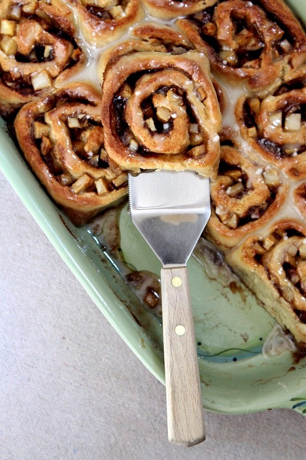 No yeast apple cinnamon rolls