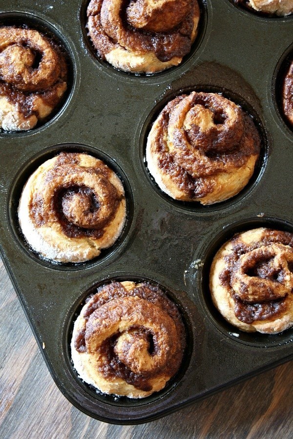 No yeast cinnamon rolls