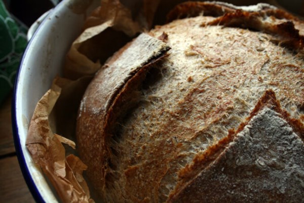 Non-sourdough low-knead 'sourdough' bread 
