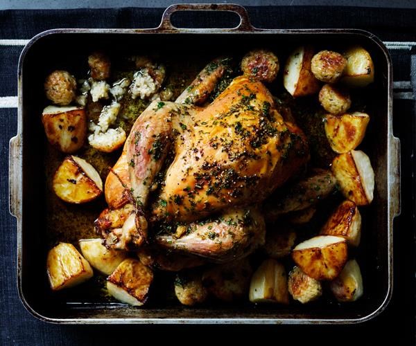 Nonna's rice-stuffed chicken