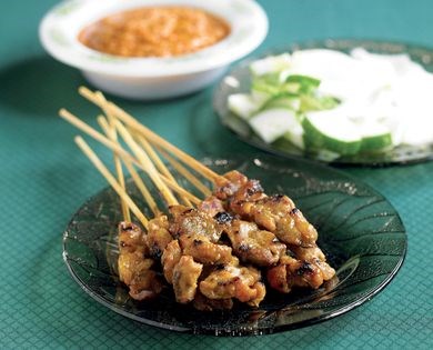 Nonya pork satay