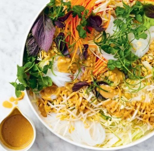 Noodle nut salad