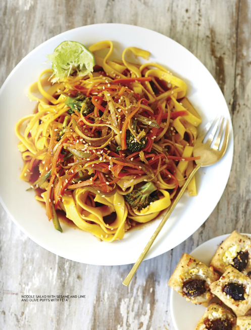 Noodle salad with sesame and lime