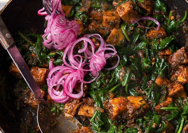 Noor’s black lime tofu 