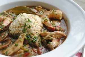 Norm Fralick’s shrimp gumbo, slighly embellished