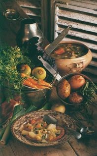 Normandy vegetable soup (Soupe à la graisse)