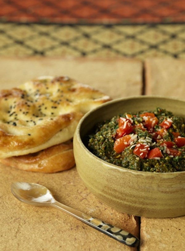 North African herb and coconut relish