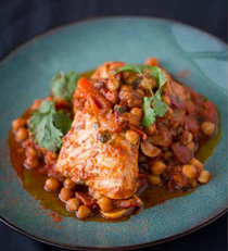 North African paprika and peppers fish stew