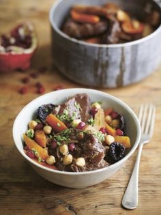 North African spiced beef and root vegetable stew