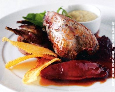 North Yorkshire moors’ grouse…traditionally garnished
