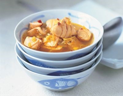 Northern fish curry with shallots and lemon grass