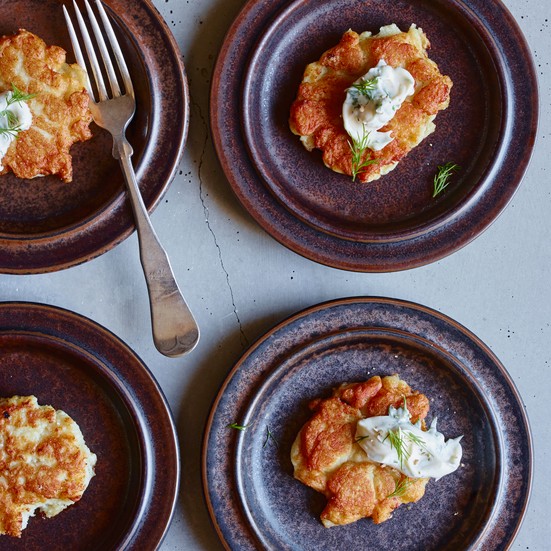 Norwegian fish cakes with dill mayonnaise