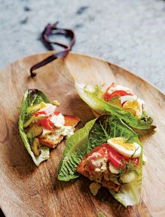 Norwegian fish salad with horseradish (Fiskesalat med pepperrotsaus)