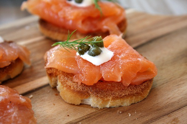 Norwegian gravlax