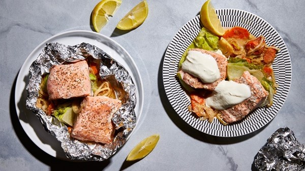 Norwegian salmon in foil