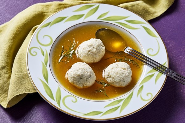 Not-quite matzoh ball soup