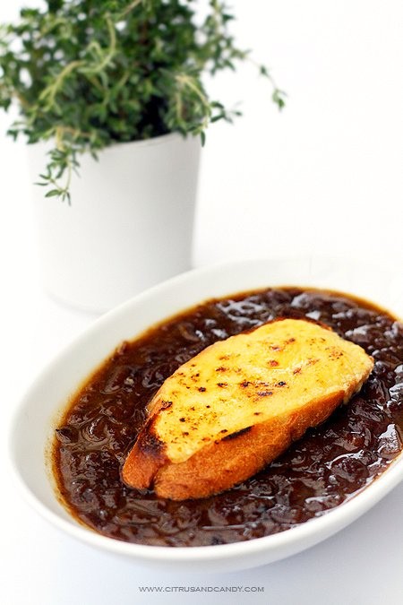 (Not so traditional) French onion soup