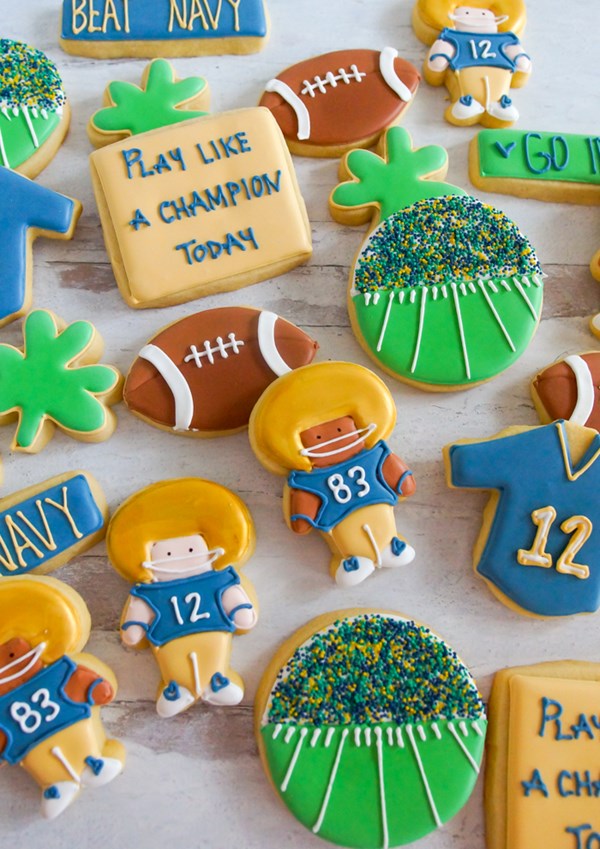  Notre Dame football cookies 