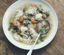 Nourishing chicken soup