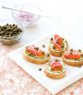 Nova lox bruschetta