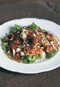 Numbing chicken noodle salad