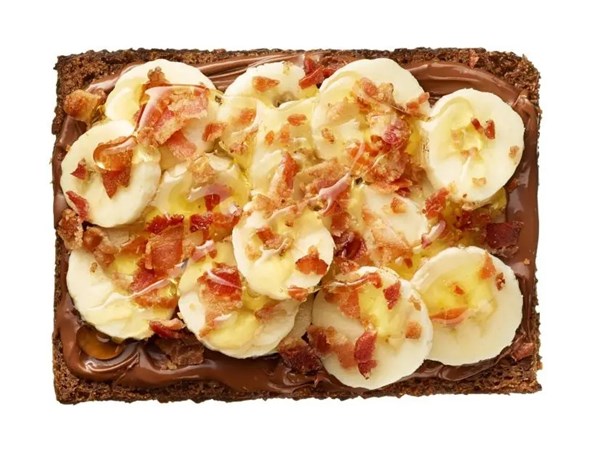 Nutella-banana-bacon toast