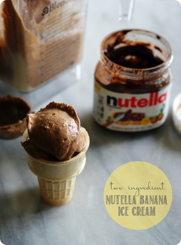 Nutella banana ice cream