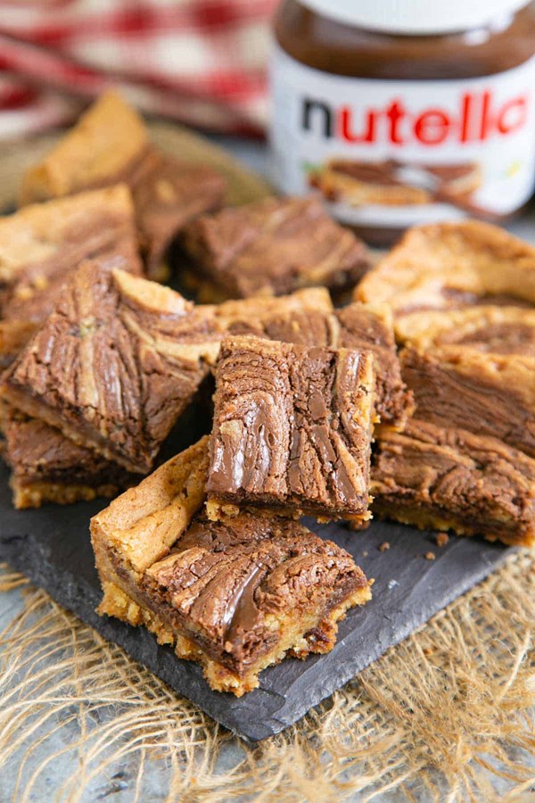 Nutella blondies