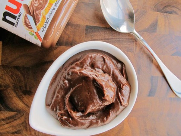 Nutella chocolate pudding