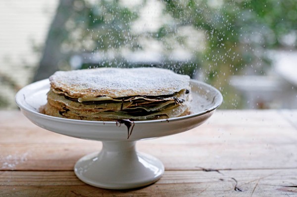 Nutella crêpe cake