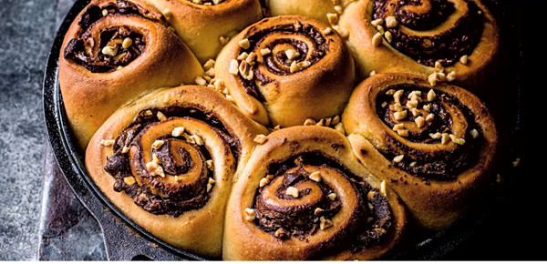 Nutella swirl buns