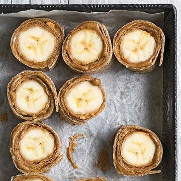 Nutty banana bites