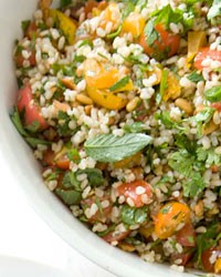 Nutty brown-rice tabbouleh
