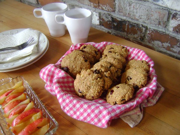 Nutty millet breakfast cookies