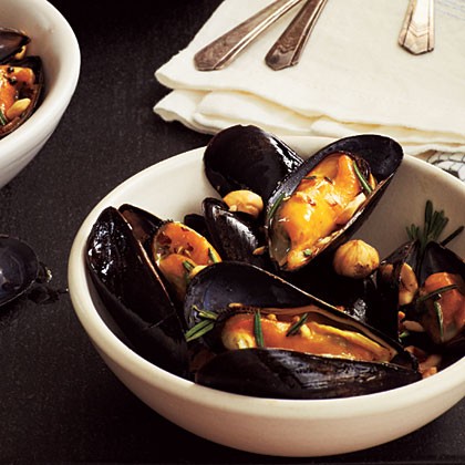 Nutty mussels