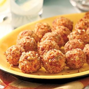 Nutty pimiento cheese balls