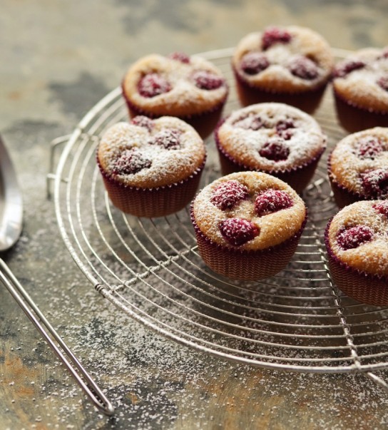 Nutty raspberry financiers