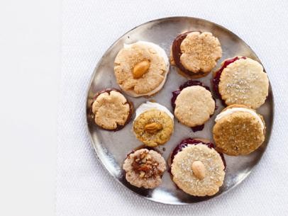 Nutty sandwich cookies